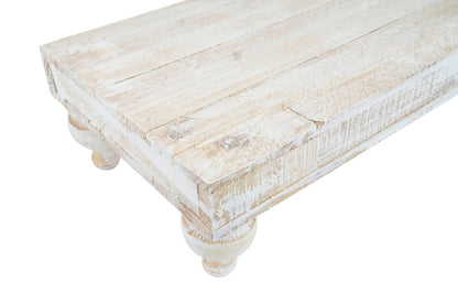 Clemson-20x12 inch-Cake Table-Display-Reclaimed Wood-White