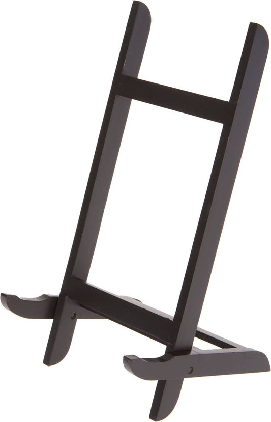 Bard's Folding Black Wood Easel Stand, 11.5" H x 5" W x 5" D