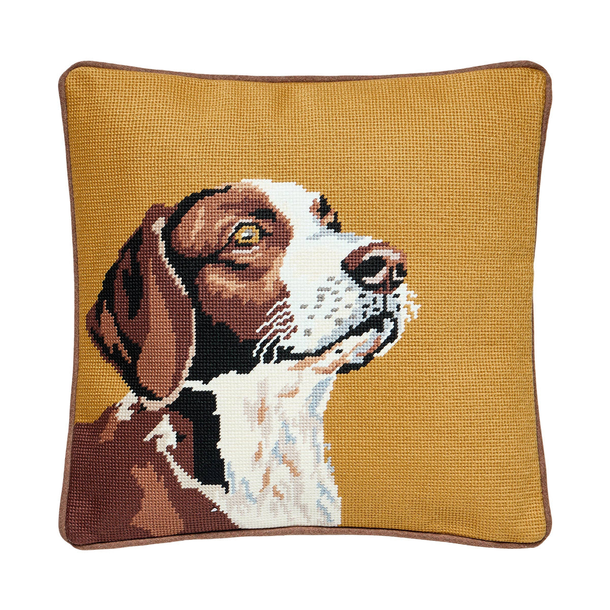 CAMP WANDAWEGA HUNTING DOG EMBROIDERED PILLOW - Camp W