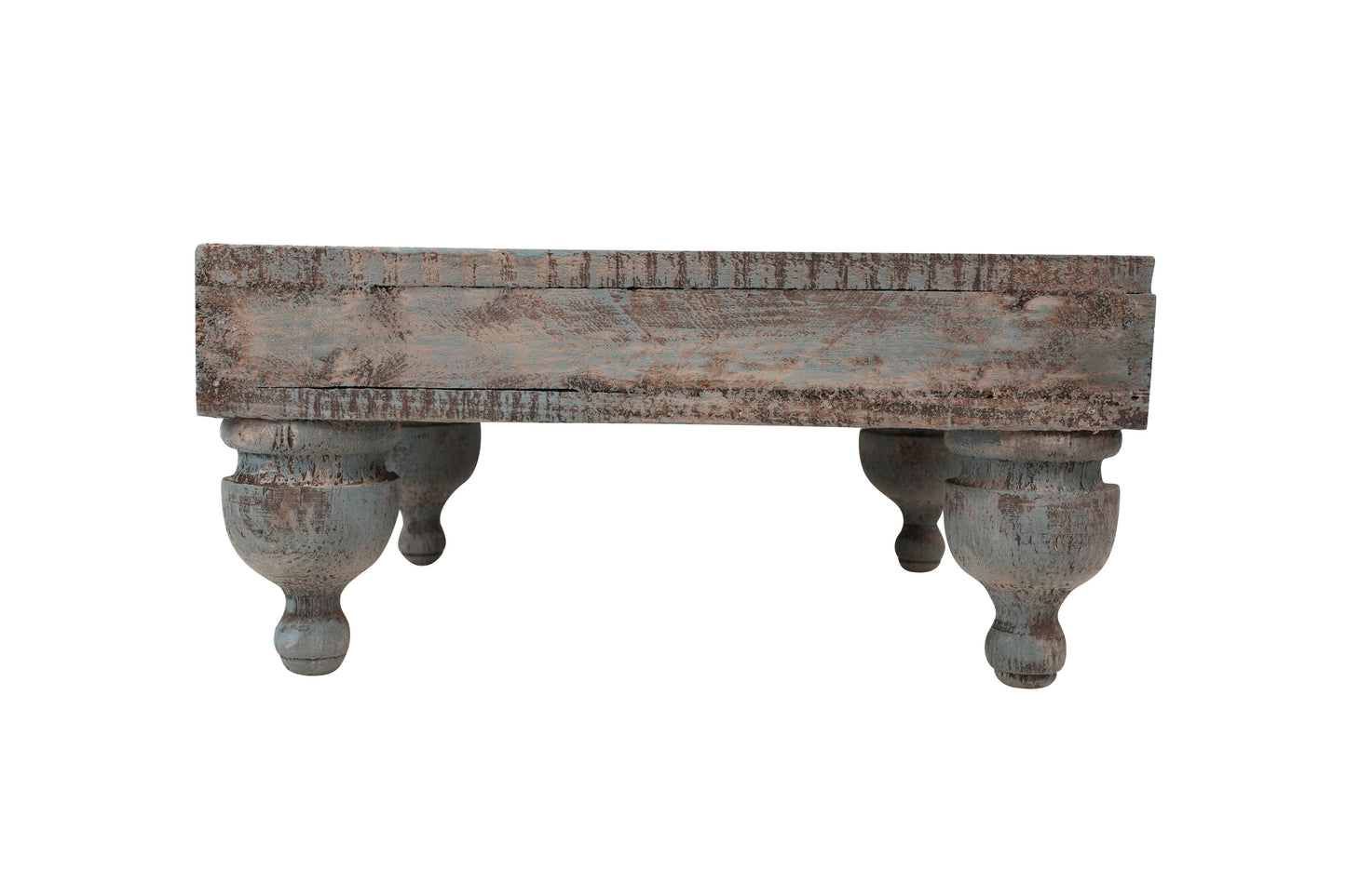 Chula Cake Table LARGE -Display-Reclaimed Wood-Turquoise