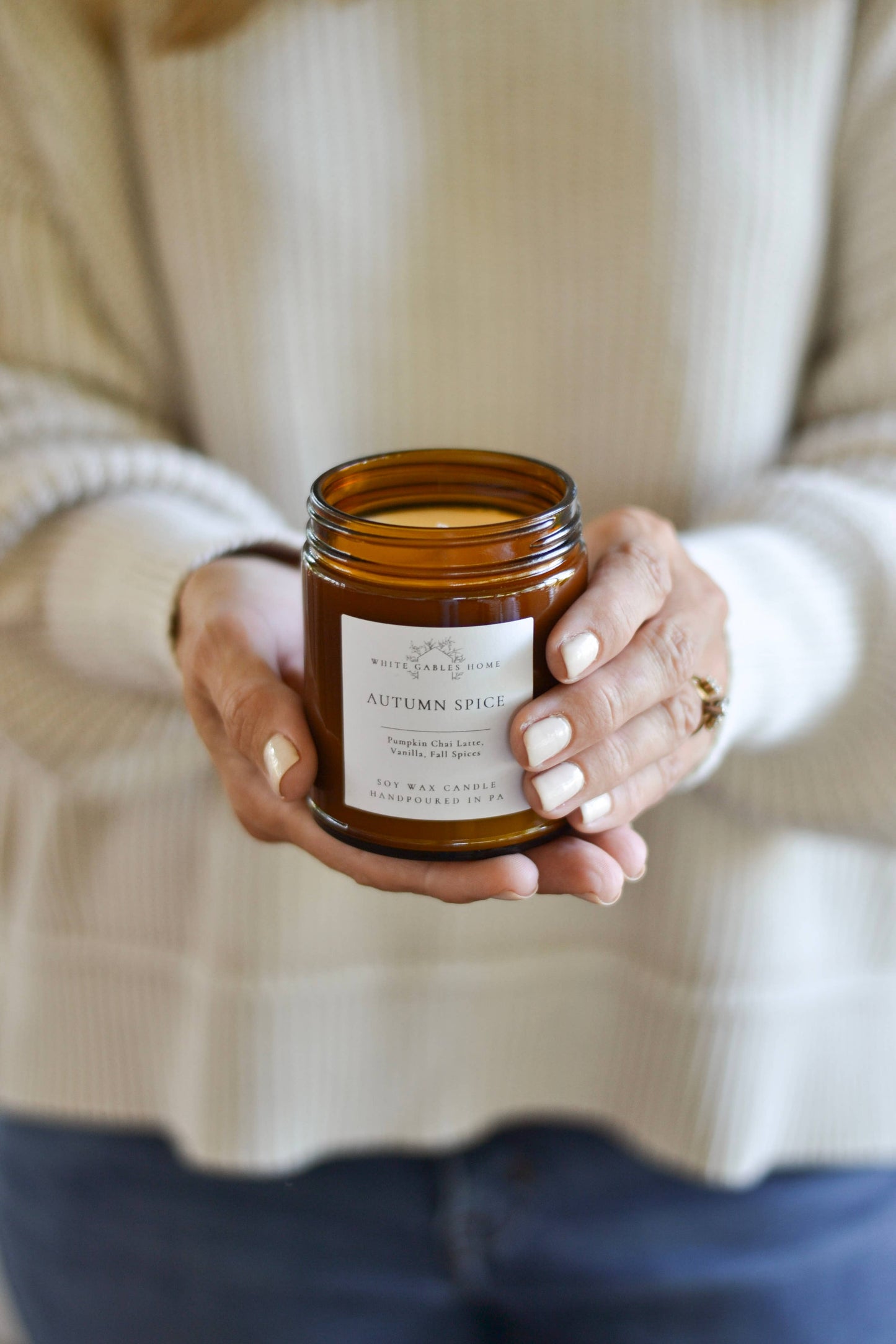 Autumn Spice Handpoured 8 oz. Soy Candle | Made in USA