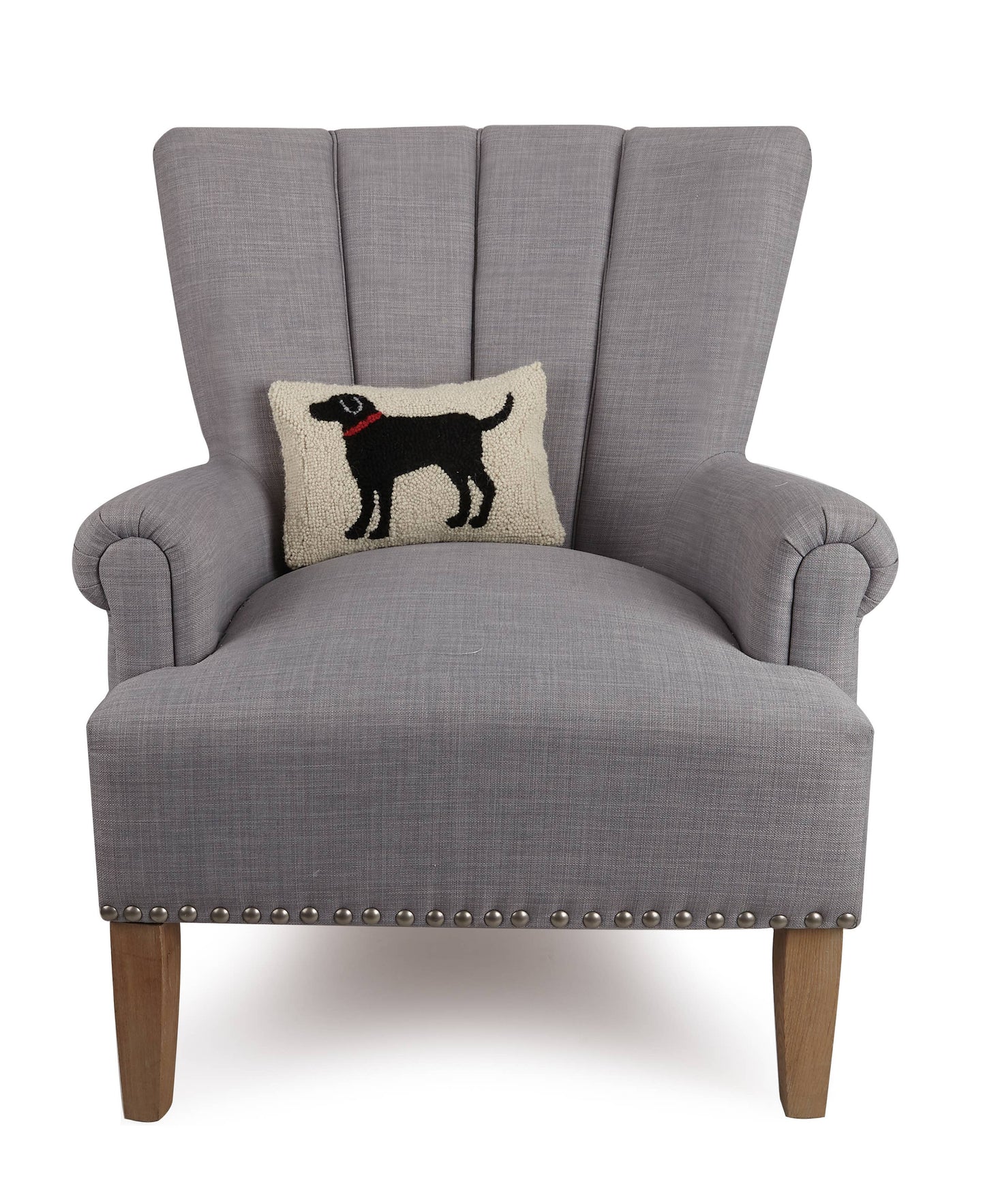 Black Dog Hook Pillow