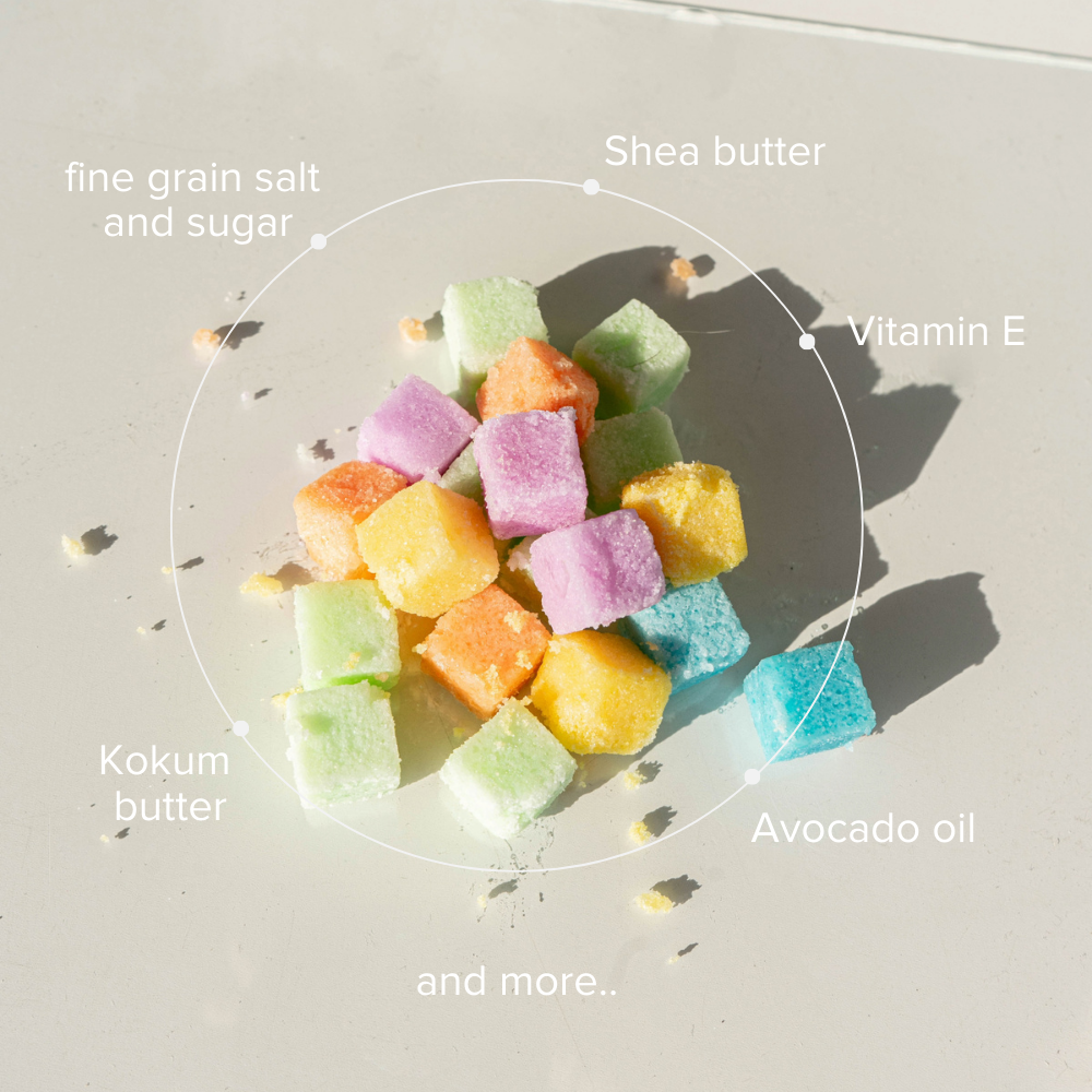 Sugar Cubes Candy Scrub – Assorted (30 pc) | Self-care Gift