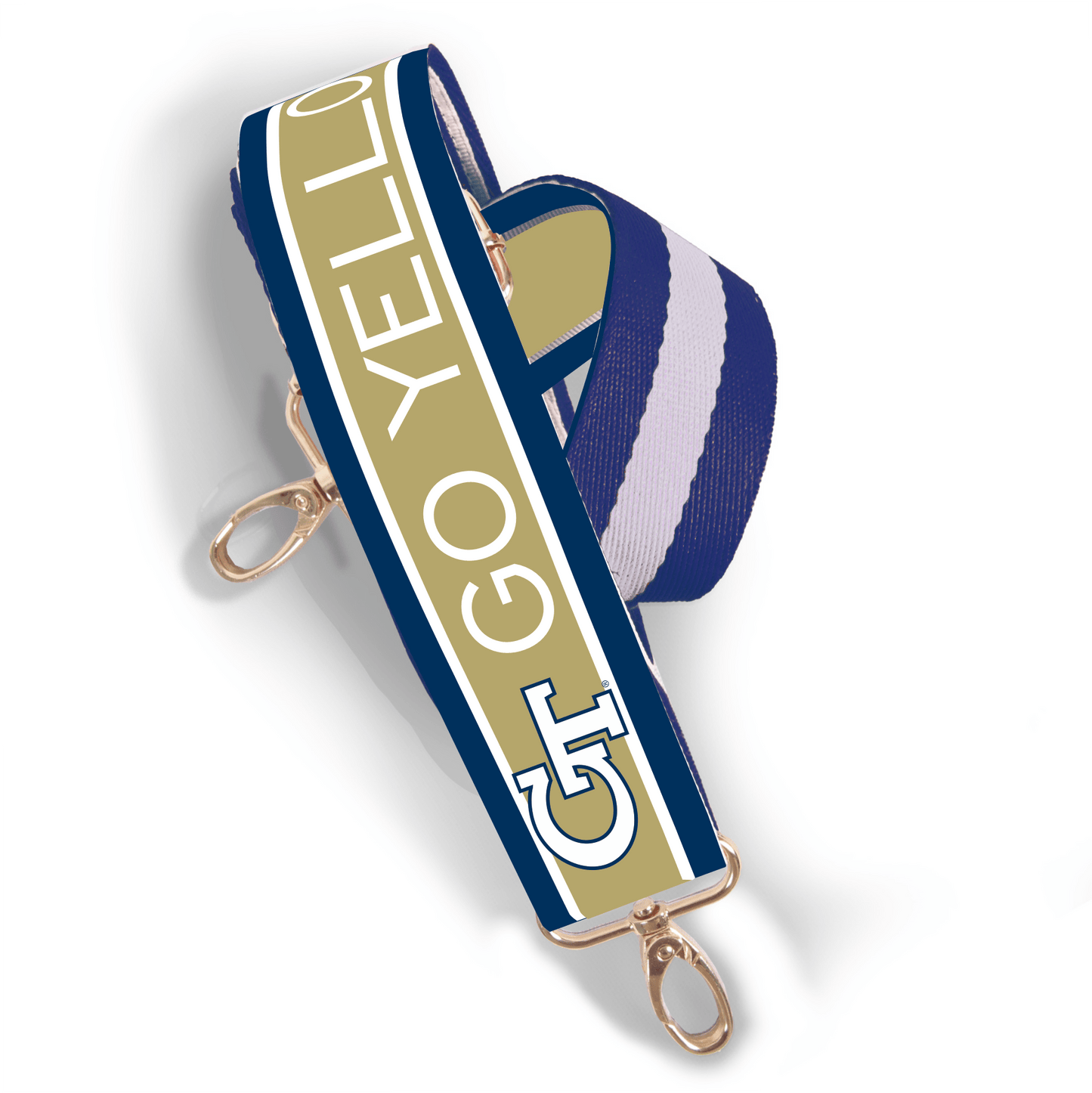 Patterned Shoulder Strap 1.5" - Georgia Tech