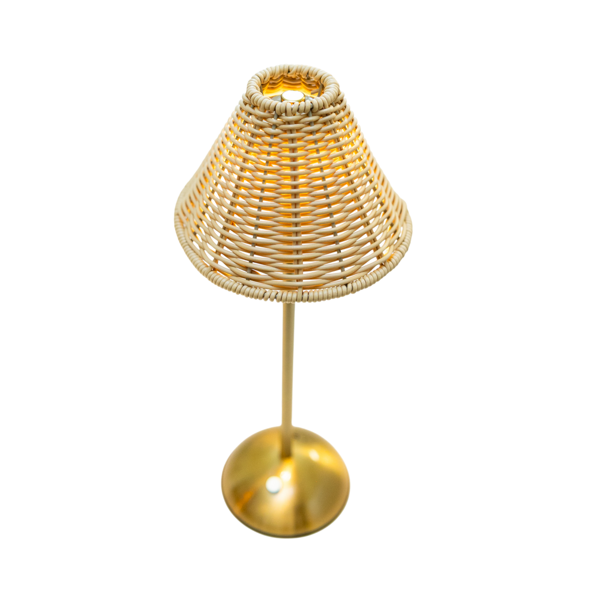 Lamp - Golden Rattan 6.25" x 15" PK 4