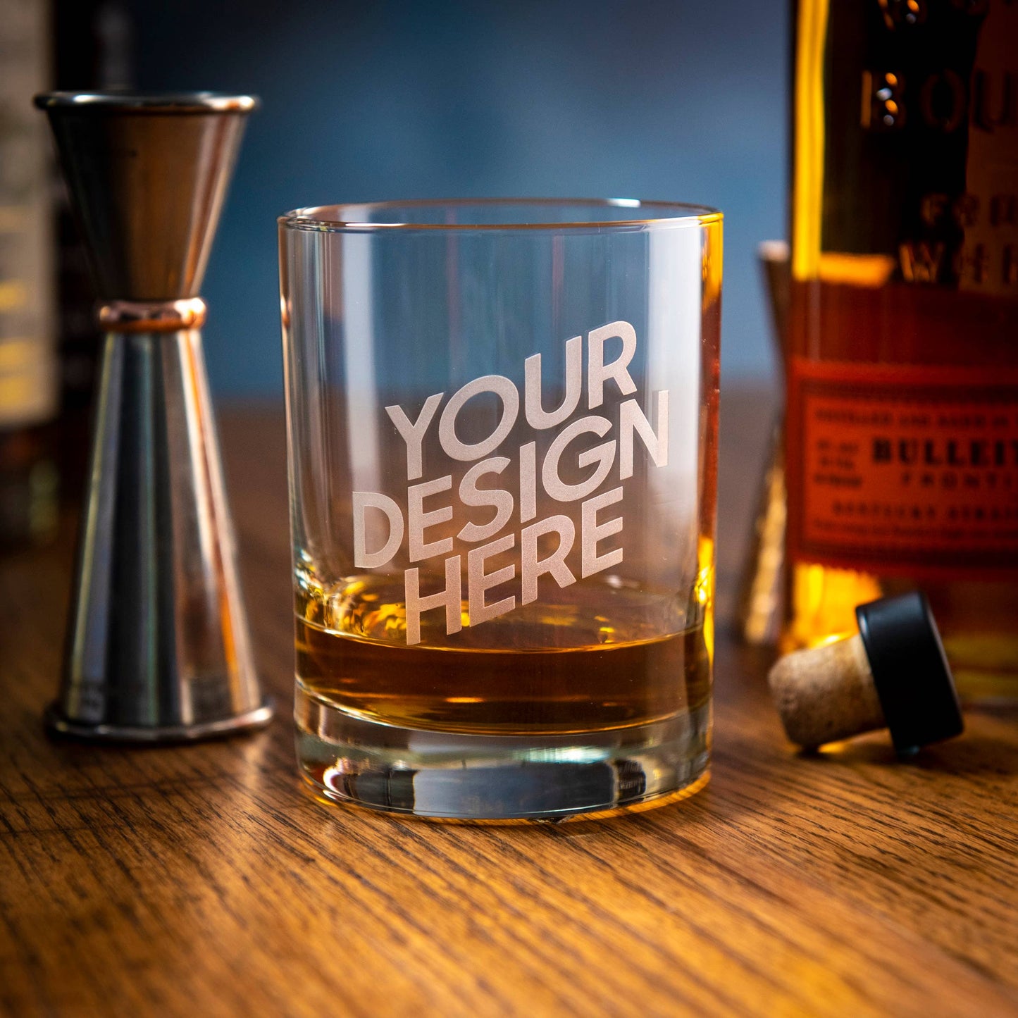 Custom 13oz Double Old Fashion (DOF) Glass – Reorders Only