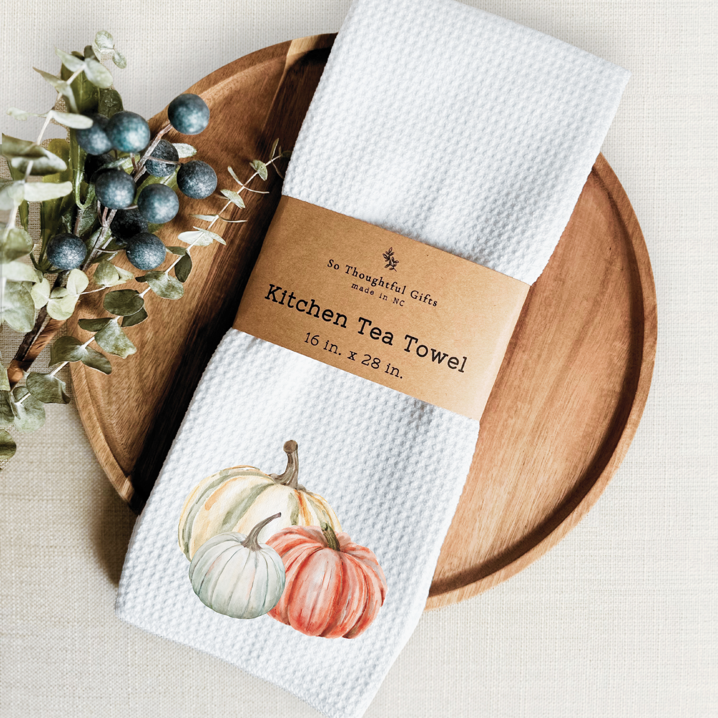 Fall Dish Towel - Pumpkins | Kitchen Towel