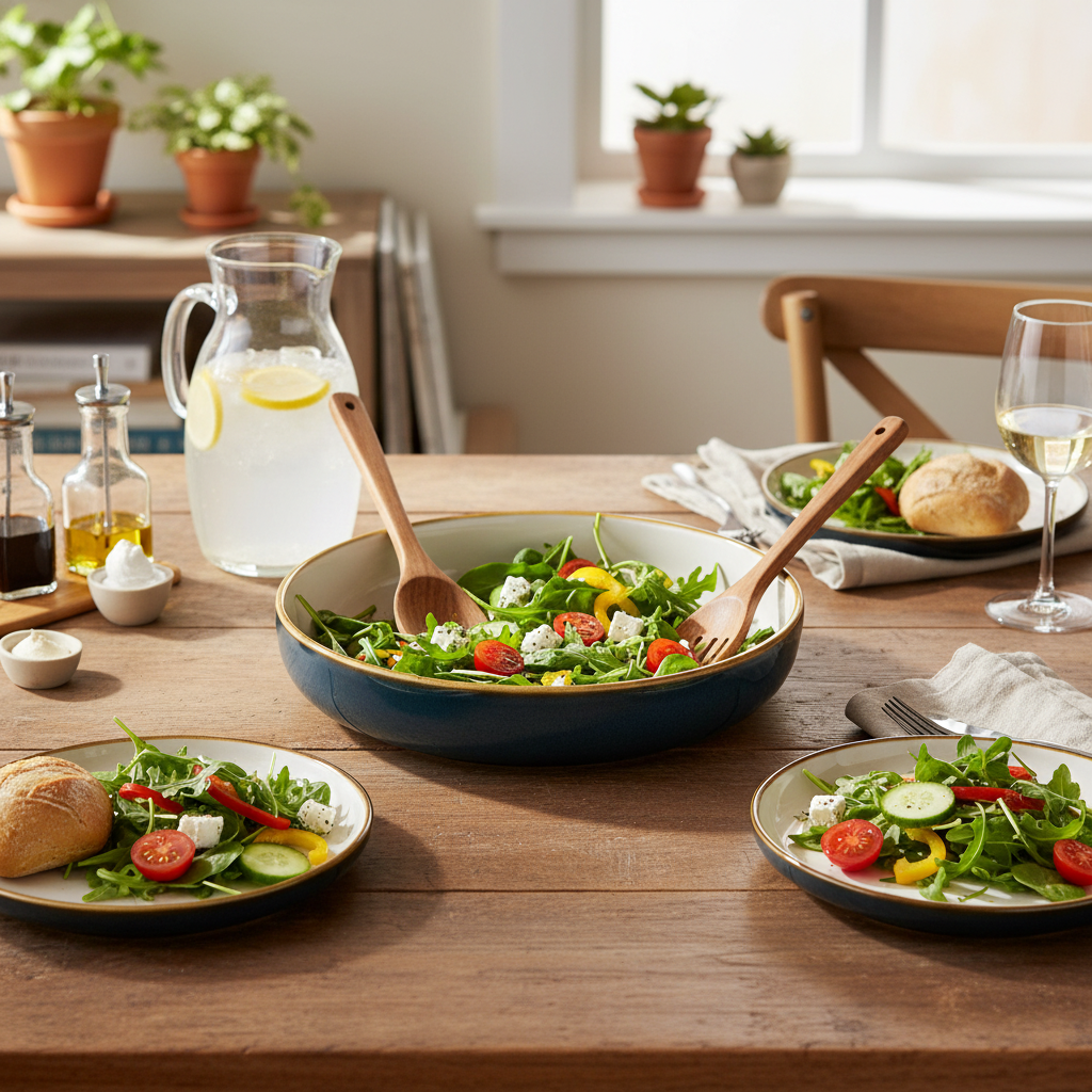 Terra - Salad Bowl, Dark Blue, 8.5"