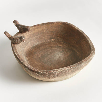 Weathered Garden Square Bird Tray