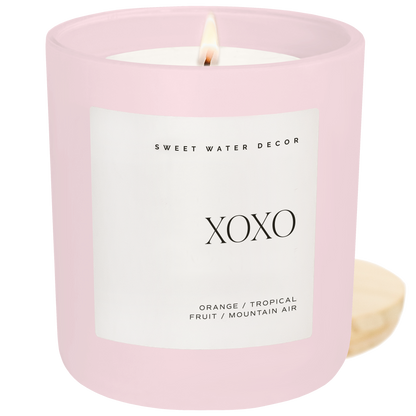 XOXO 15 oz Soy Candle, Matte Jar - Valentine's Day & Gifts