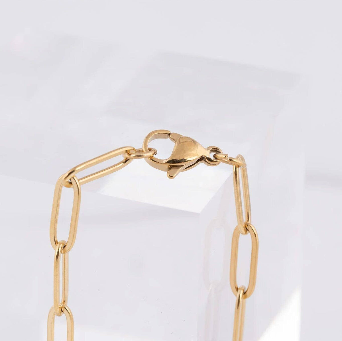 14K Gold Filled Plus™ 4mm Paperclip Chain Bracelet