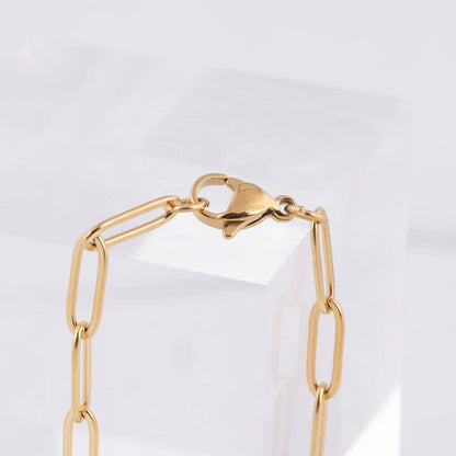 14K Gold Filled Plus™ 4mm Paperclip Chain Bracelet