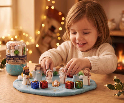 "Nativity Scene" DOUBLE Jar