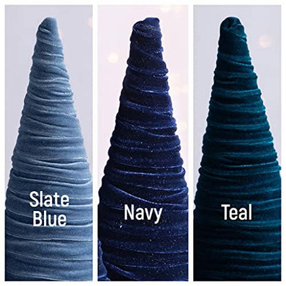 Cones Velvet Medium, Christmas 2025 Tabletop, Mantel, Gift