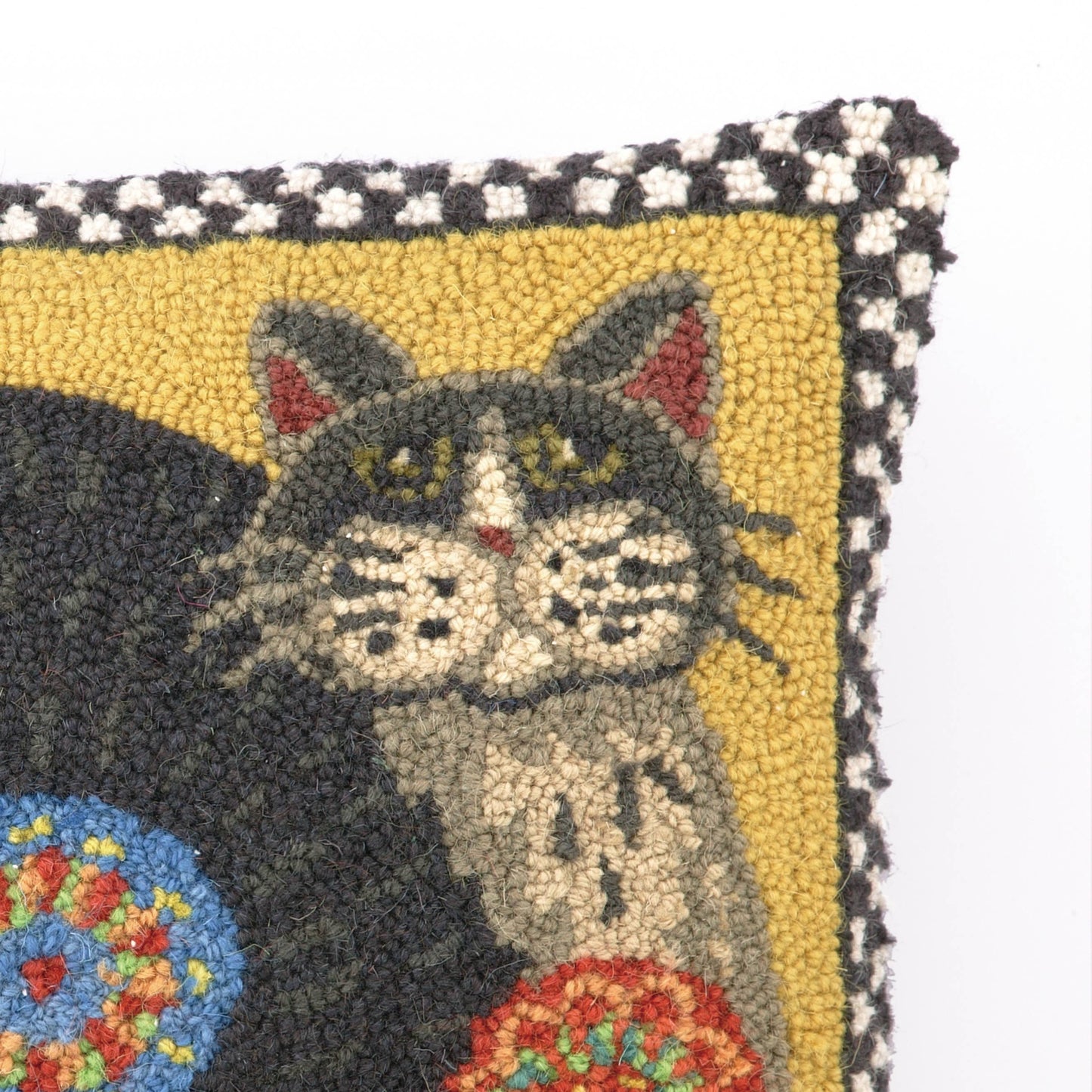 Penny Flower Cat Hook Pillow - Lisa Hilliker