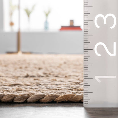 Rigo Hand Woven Farmhouse Jute Area Rug