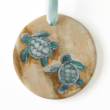 Baby Turtles Ceramic Ornament