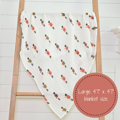 Muslin Quilt Baby & Kids Blanket Nutcracker