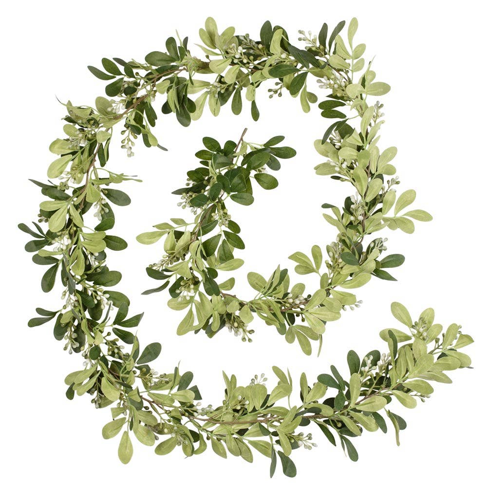 Faux Tea Olive Greenery - Select Garlands or Branch Stems