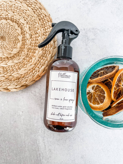 Lakehouse Room & Linen Spray | Non-Toxic & Long-Lasting | Made with Just 3 Ingredients