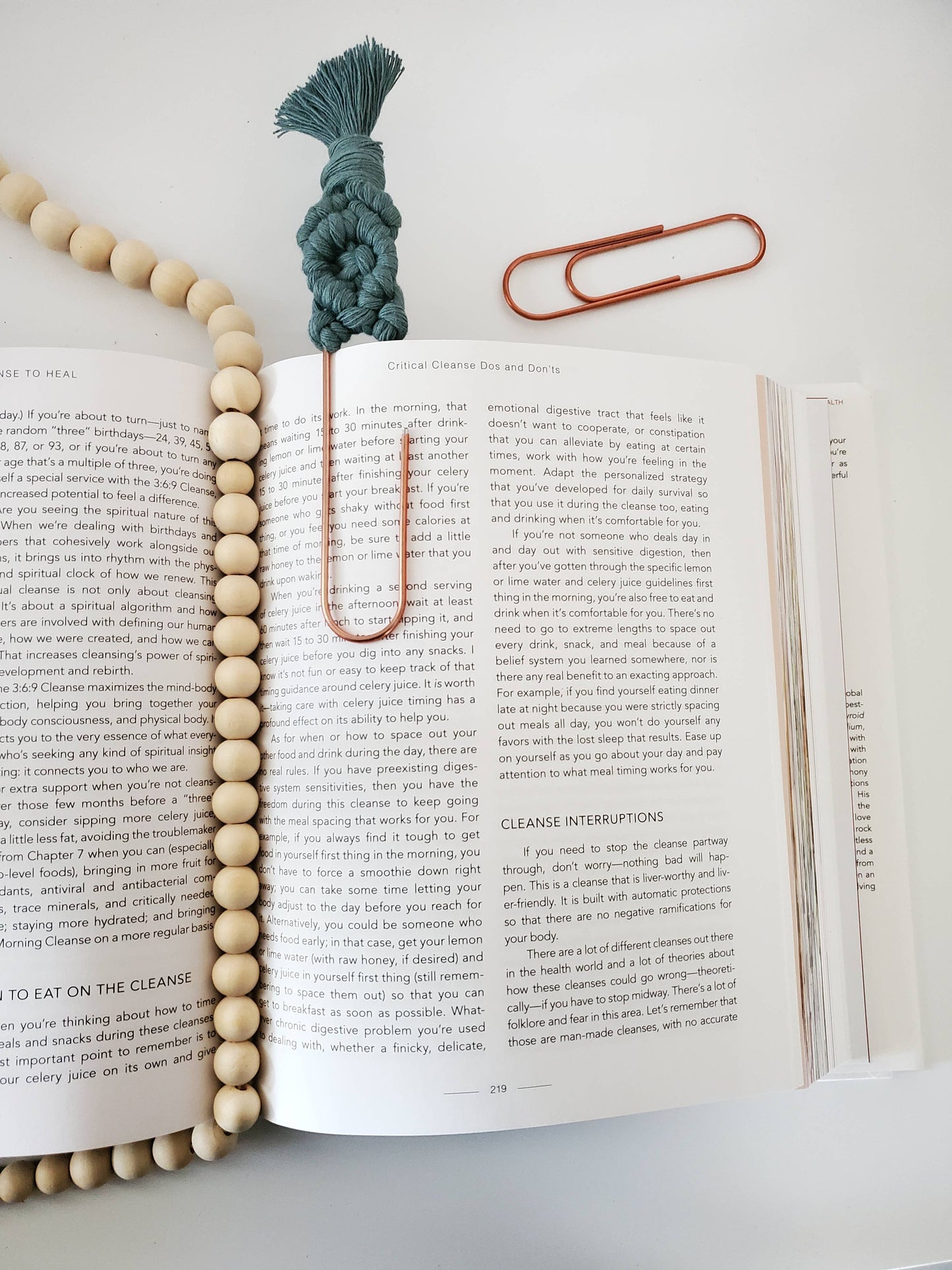 Macrame Diamond Bookmark