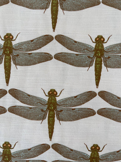 Maura Dragonfly Throw Pillow with Feather Insert - Custom   