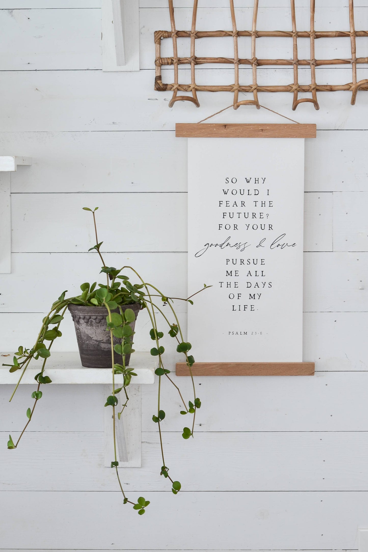 Canvas Wall Hanging - So Why Would I Fear | Christian Sign