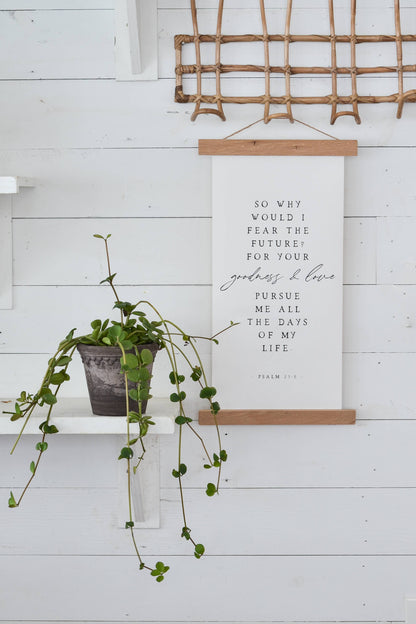 Canvas Wall Hanging - So Why Would I Fear | Christian Sign