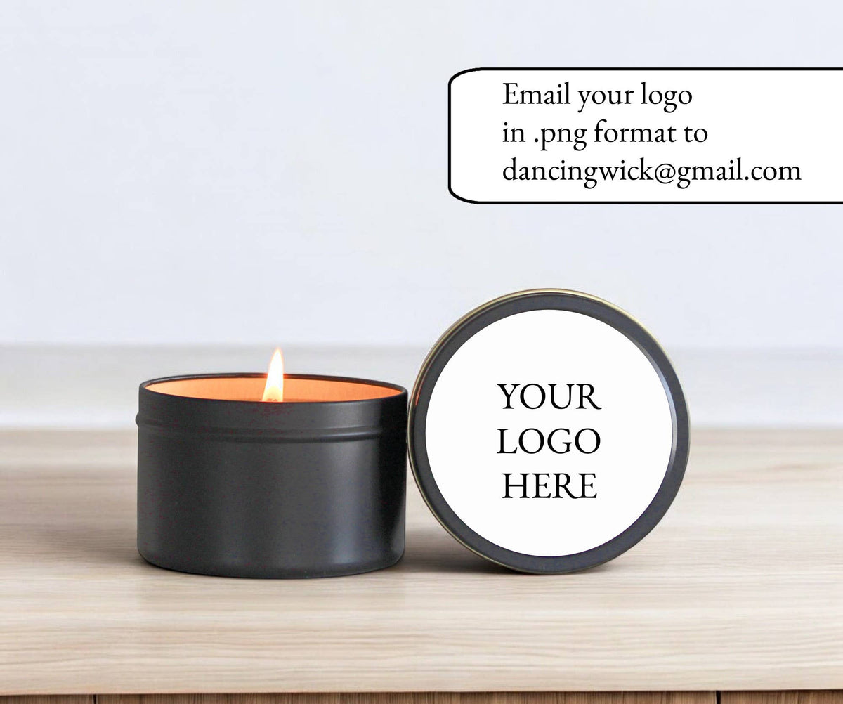 Custom Logo Candle Tins | 2, 4 &8 oz  | Gold, Black & Silver