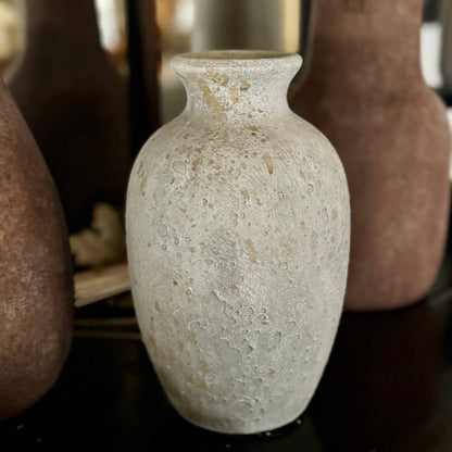 Medium Rustic White Vase