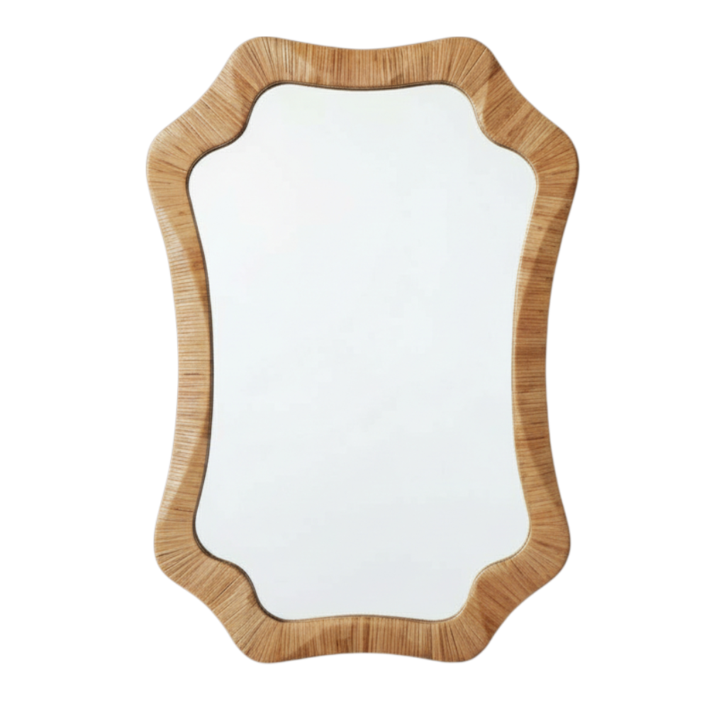Rattan Mirror 24" x 1.25"x 34.5" PK 1