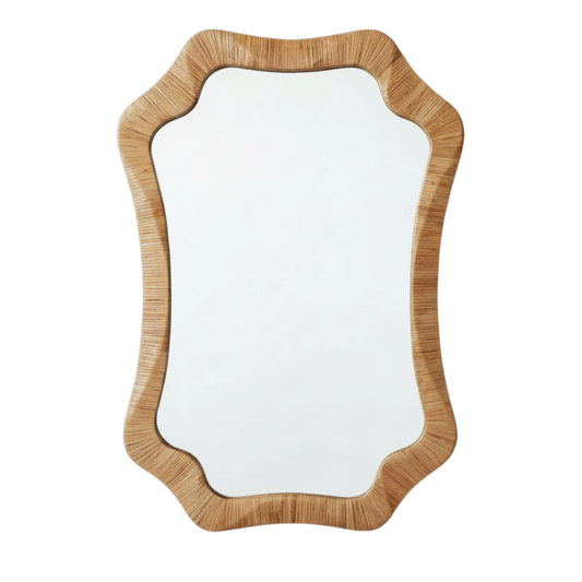 Rattan Mirror 24" x 1.25"x 34.5" PK 1