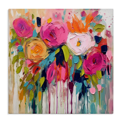 Urban Paint Bouquet Canvas