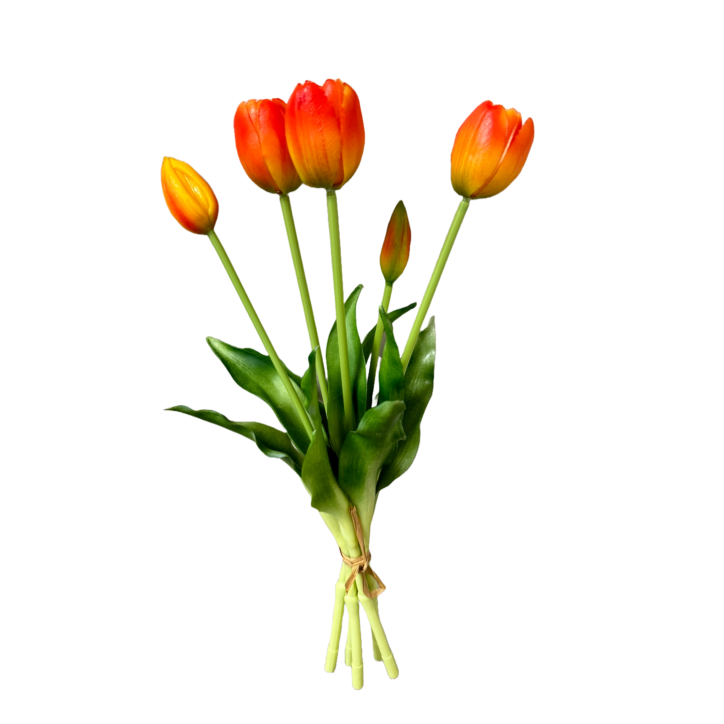 16" Real Touch Lifelike Tulip-3 flowers 2 buds