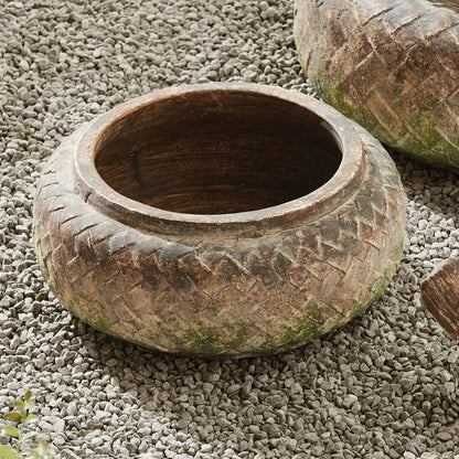 Weathered Garden Low Bowl Small