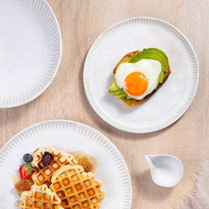 Linhas Bio New White Dessert Plate, 8.46"