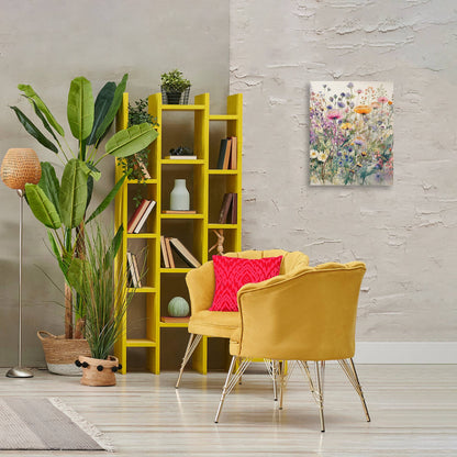 Mixed Wild Flowers Canvas Art