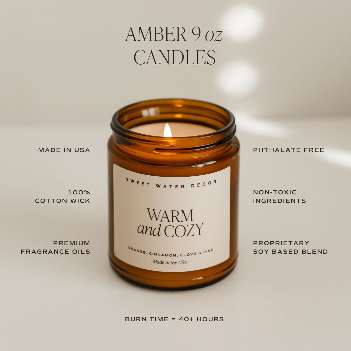 Hello Fall 9 oz Soy Candle - Fall Decor & Gifts