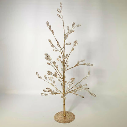 Elegant Acrylic Amethyst Gem Christmas Tree -Champagne 18.5"
