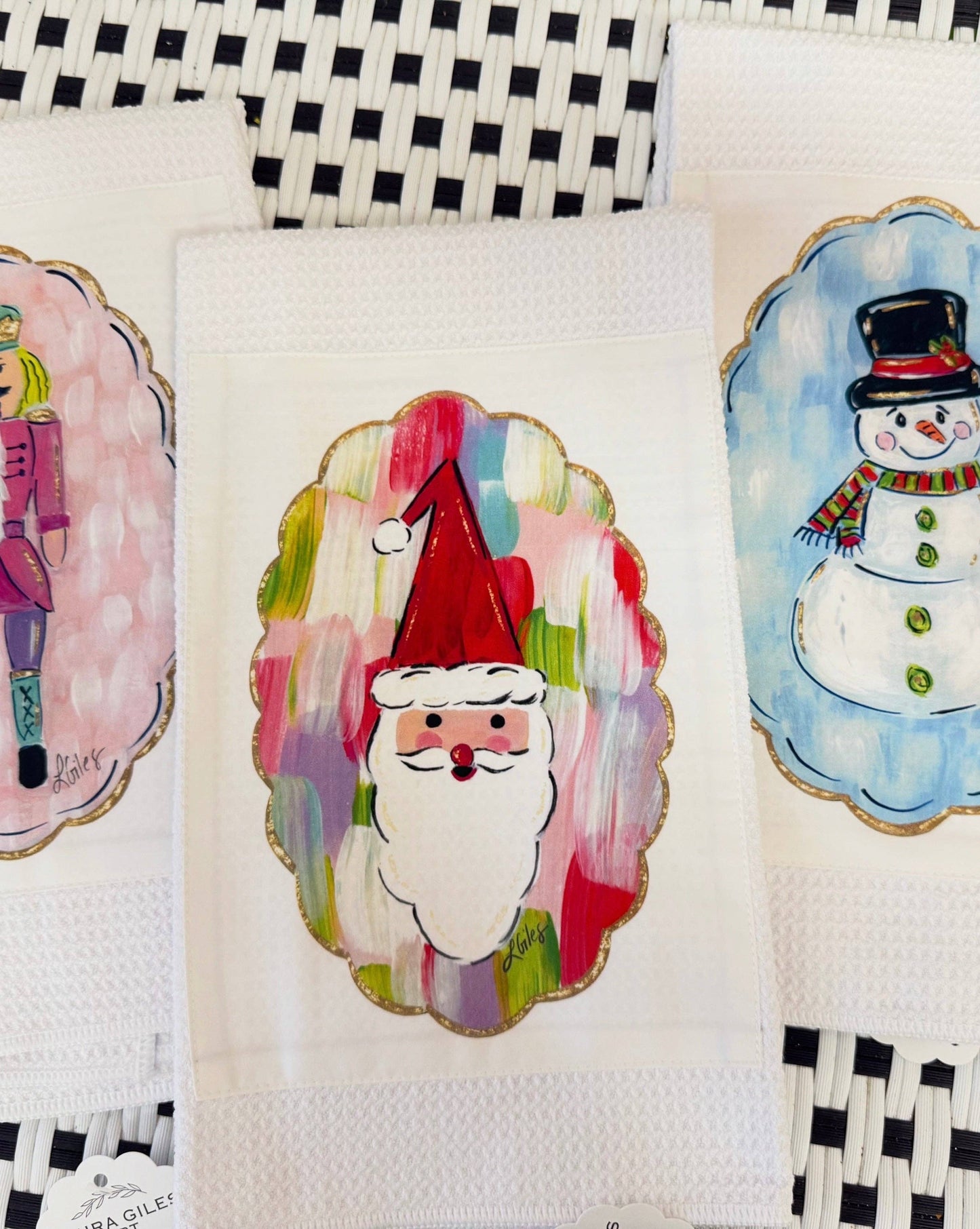 NEW Santa Waffle Towel