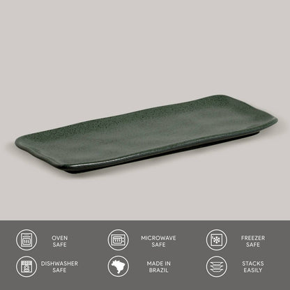 Rectangular Platter Medium 12.99 x 5.12" Greenery