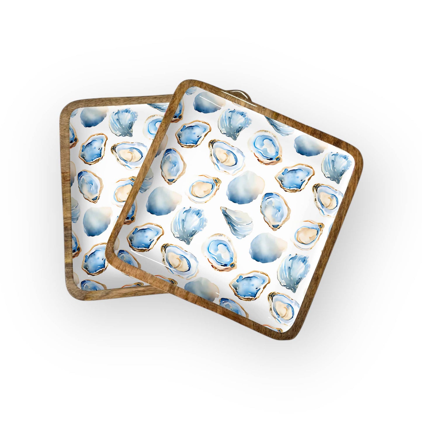 Oyster Square Trays (10" in Pack of 2) 6-32-B