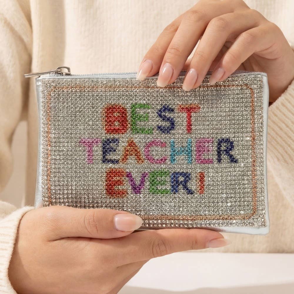 Best Teacher Ever Pave Coin Purse