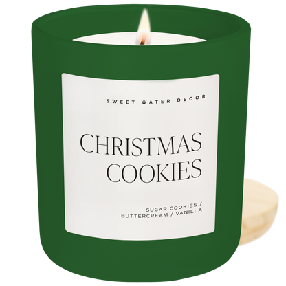 Christmas Cookies 15 oz Soy Candle, Matte Jar - Home Decor