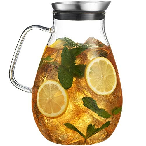 84-OZ Beverage Jug with Stainless Lid for All Drinks