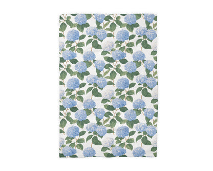Hydrangea Flower Chinoiserie Kitchen Towel Preppy Spring