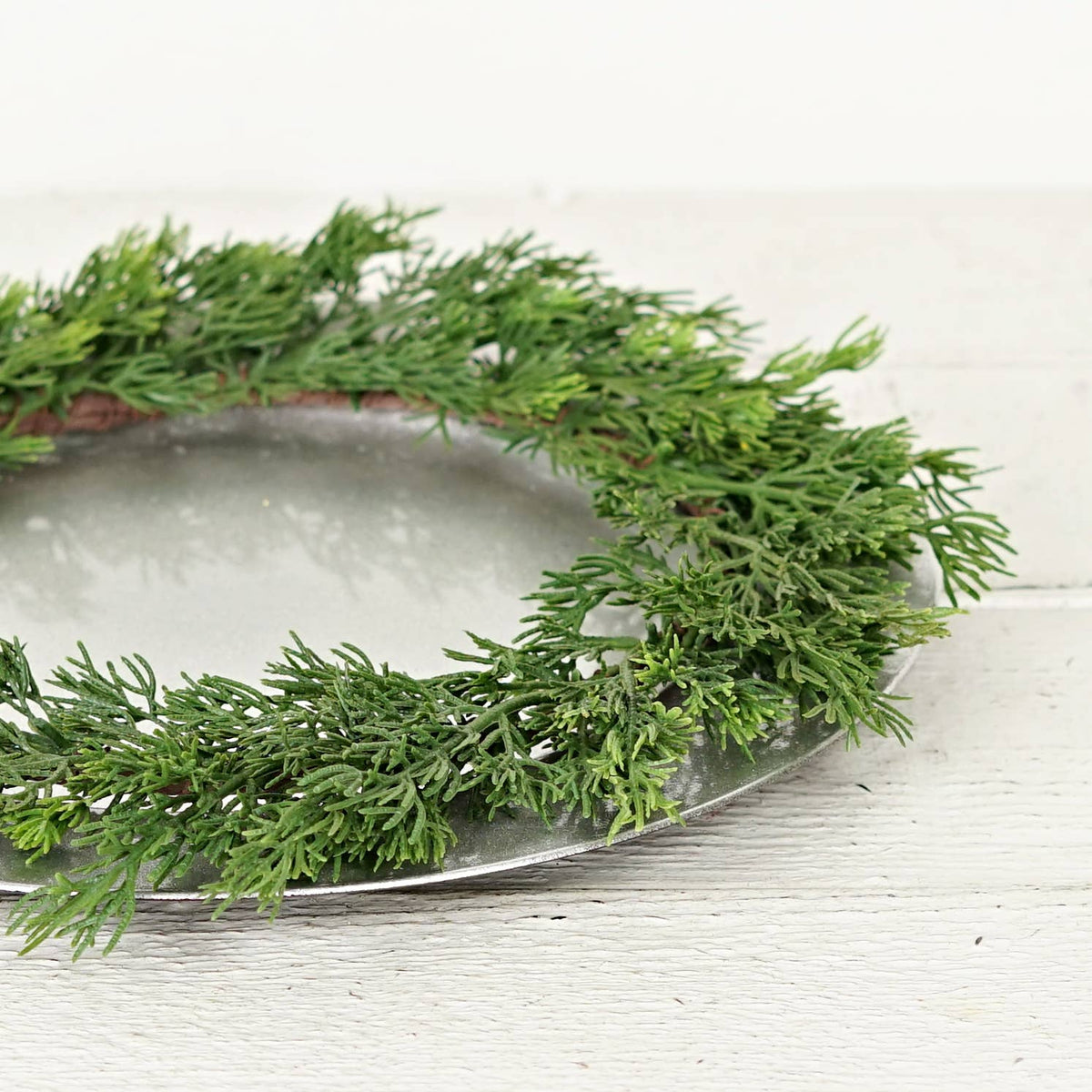 Plate Charger-Evergreen Soft Touch Cedar14in(inner 8.5in)Dia