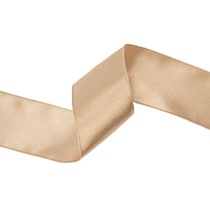 Wired Shimmer Satin Ribbon Gold | 10 Yard Roll