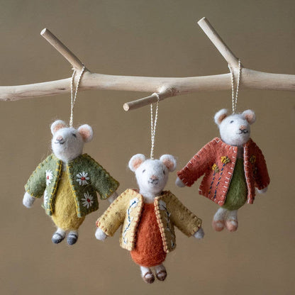 Ornaments Natural Wool Handmade in India
