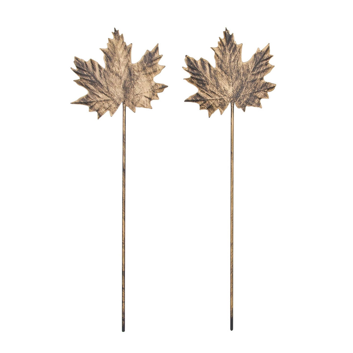 Fall Leaf Metal Stems, Set of 2